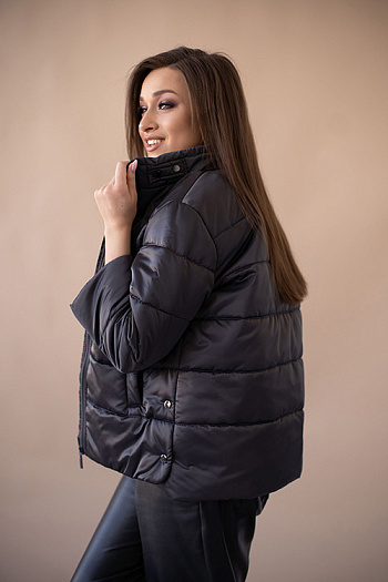 6 Куртка женская демисезонная 23280 (графит)