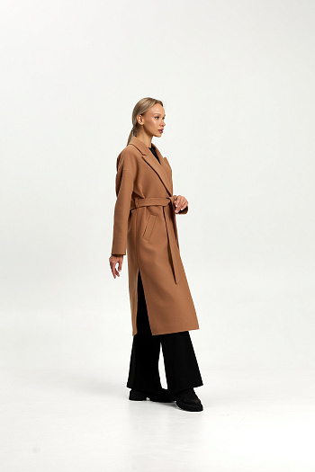 6 Пальто женское демисезонное 26820 (кэмел)