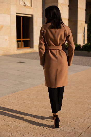 4 Пальто женское демисезонное 23220 (кэмел)