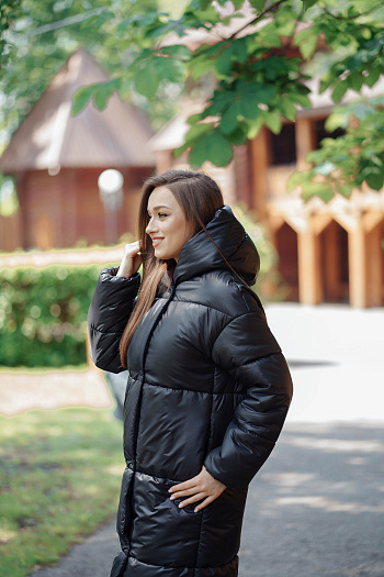 3 Куртка женская зимняя 22610  (черный ) 