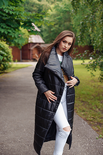 3 Куртка женская демисезонная 22370  (черный ) 