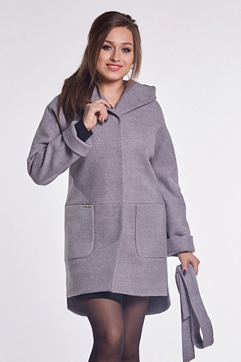 3 Пальто 20107  (кварцевый) 