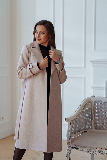 3 Пальто женское демисезонное 22530  (песочный) 