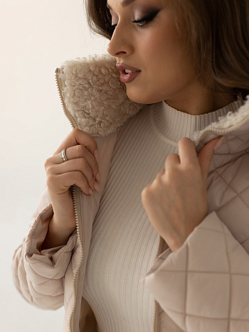 3 Куртка женская демисезонная 24130 (нежно-розовый) 