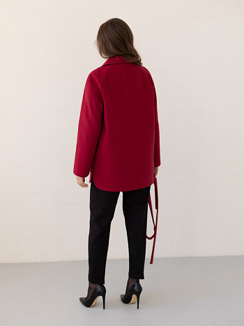 2 Пальто женское демисезонное 25010 (вино)