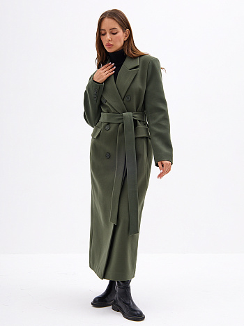 5 Пальто женское демисезонное 26326 (хаки)