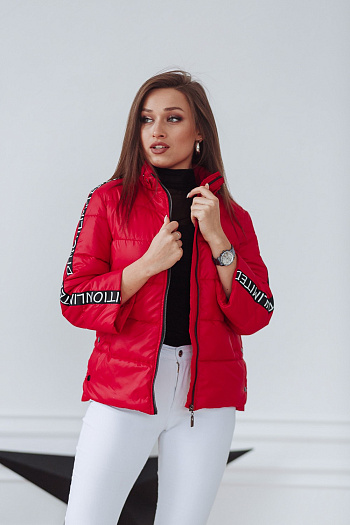 2 Куртка женская демисезонная 22280  (красный) 
