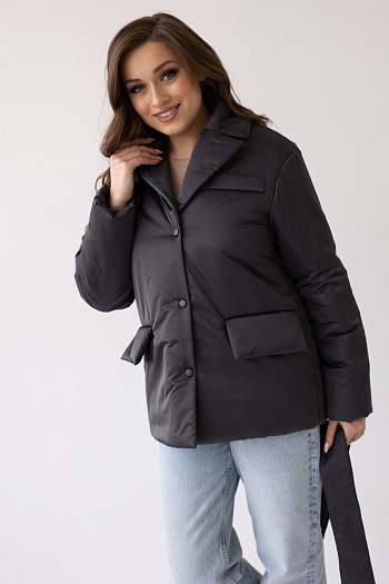 3 Куртка женская демисезонная 23980 (графит)