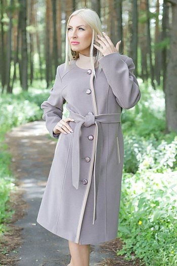 2 Пальто 14-149С  (кофе/беж.) 