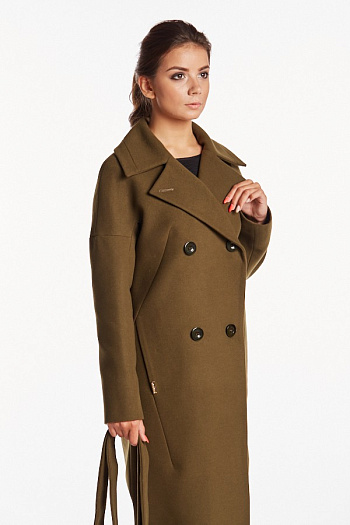 2 Пальто 20310  (хаки) 