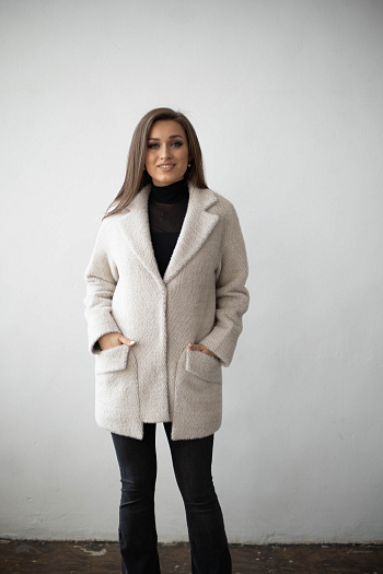 4 Пальто женское демисезонное 22730  (beige) 