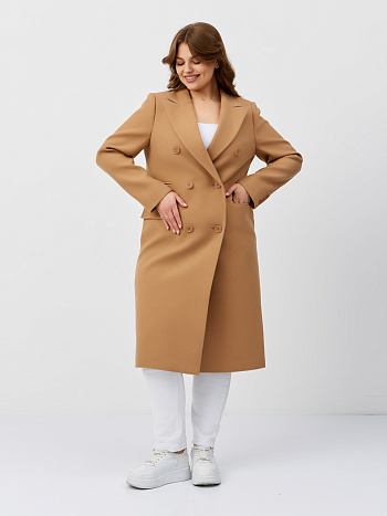 4 Пальто женское демисезонное 25775 (кэмел)
