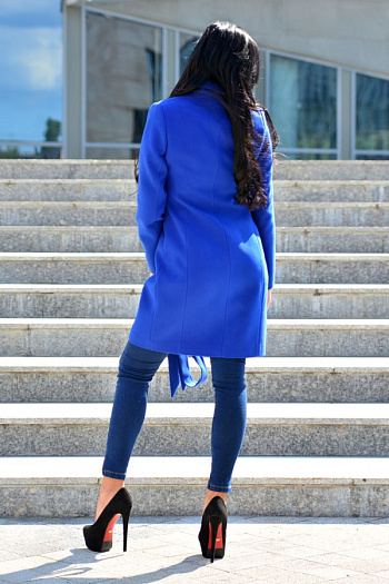 3 Пальто 18920  (василек) 