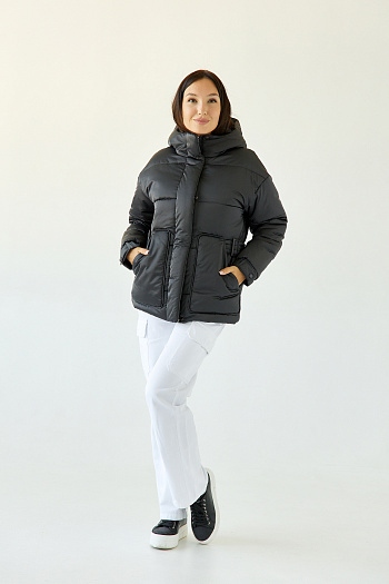 5 Куртка женская зимняя 25404 (графит)