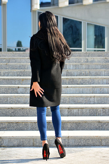 3 Пальто 18950  (черный) 