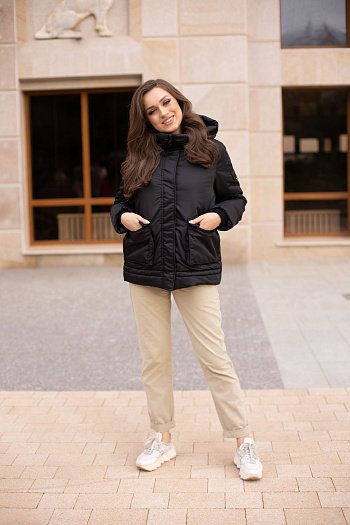 6 Куртка женская зимняя 23350 (черный )