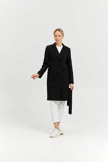 7 Пальто женское демисезонное 27420 (черный)