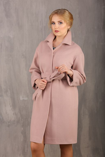 4 Пальто 18570  (кофе/роза) 