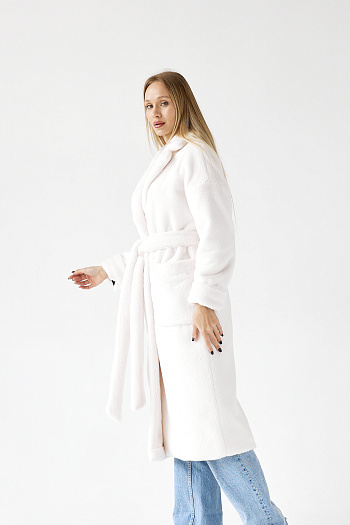 8 Пальто женское демисезонное 24558 (белый)