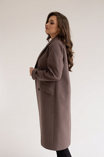 2 Пальто женское демисезонное 24110 (кофе)