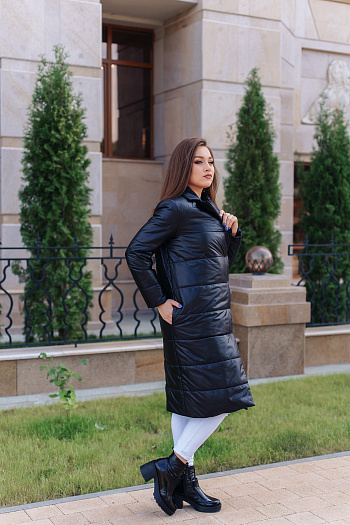 3 Пальто женское демисезонное 21550  (черный ) 