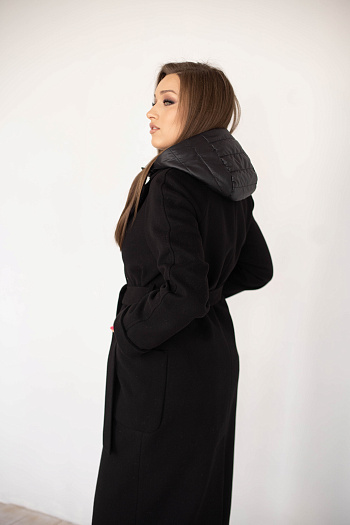 5 Пальто женское демисезонное 23557 (черный )