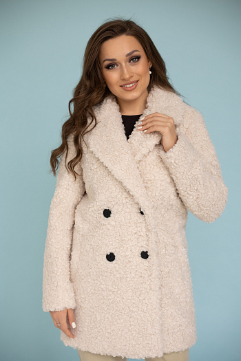 4 Пальто женское демисезонное 23720 (бежевый)