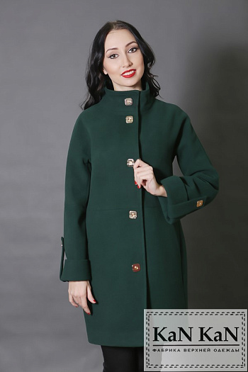 3 Пальто 1508-800  (темно-зеленый) 