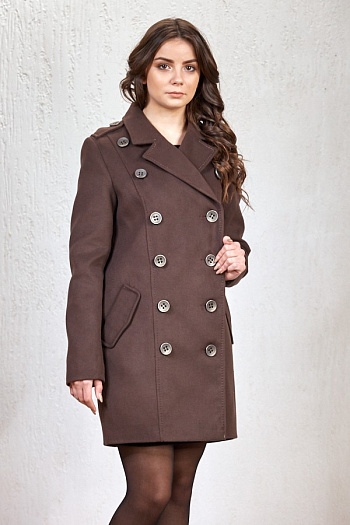 2 Пальто 18510  (шоколад) 