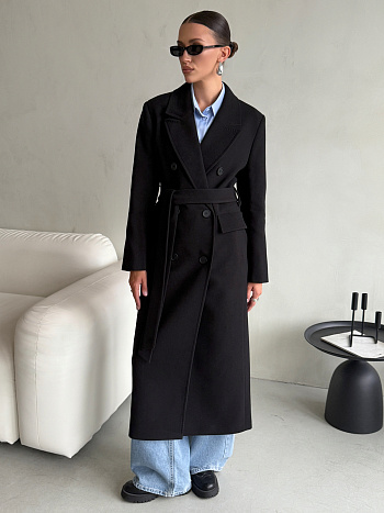 Пальто женское демисезонное 26326 (черный)