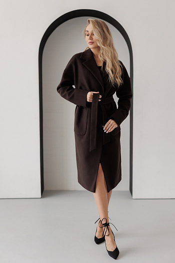 4 Пальто женское демисезонное 20550Р (шоколад)