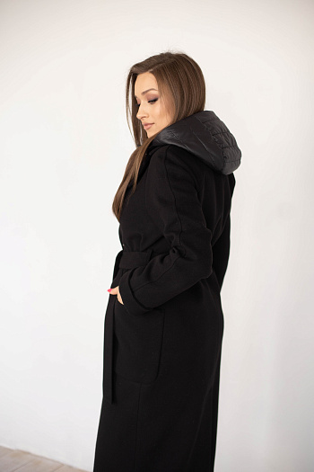 4 Пальто женское демисезонное 23557 (черный )