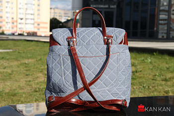 2 Рюкзак S0013Б Голуб.+ пулл-ап.