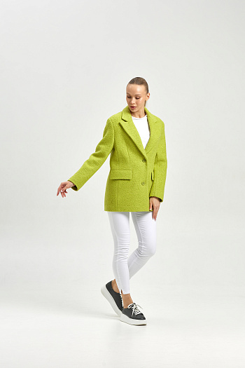 6 Пальто женское демисезонное 27100 лайм