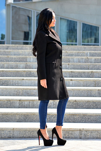 2 Пальто 18880  (черный) 