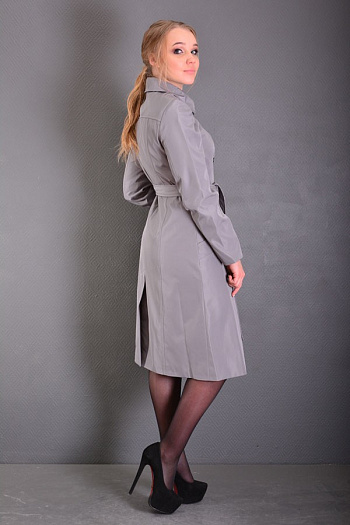 2 Плащ Б187  (серый) 