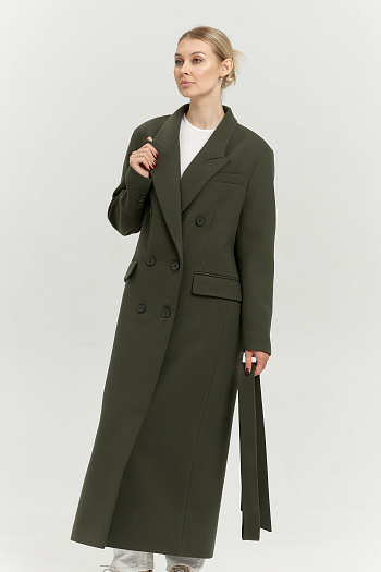 5 Пальто женское демисезонное 26830 (хаки)