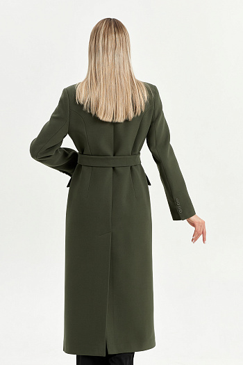 7 Пальто женское демисезонное 26895 (хаки)