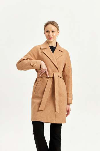 3 Пальто женское демисезонное 22970 (золото)