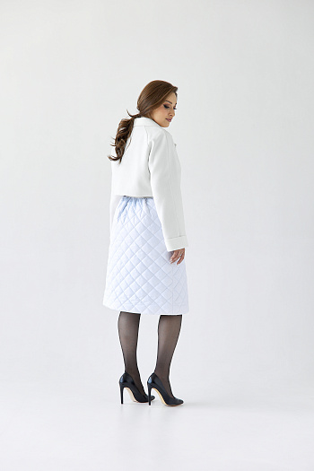 3 Пальто женское демисезонное 25814 (белый)