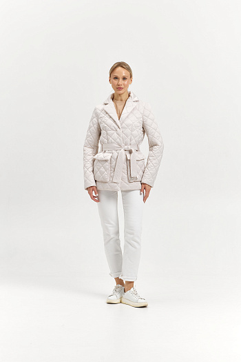 2 Куртка женская демисезонная 26230/б (айвори)