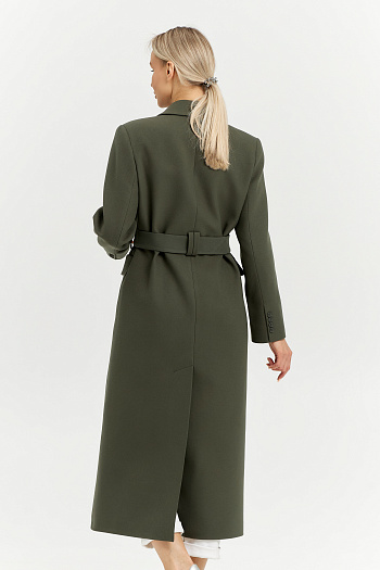 3 Пальто женское демисезонное 26326 (хаки)