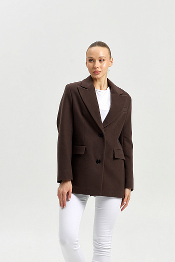 6 Пальто женское демисезонное 27100 (шоколад)