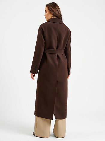 3 Пальто женское демисезонное 26102 (шоколад)