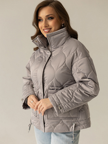 5 Куртка женская демисезонная 24835-00 (серый опал)