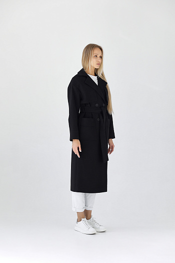 4 Пальто женское демисезонное 25417 (черный)