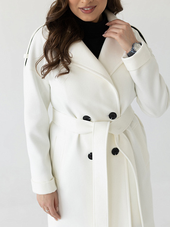 4 Пальто женское демисезонное 23540 (белый)