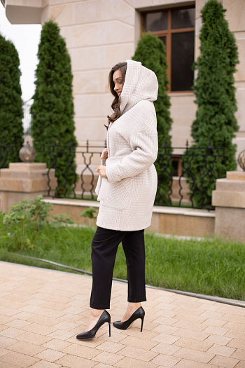 4 Пальто женское демисезонное 22450  (beige renata) 
