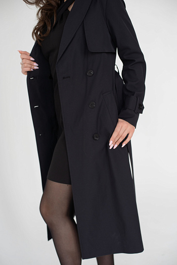 2 Плащ женский 1800 (черный)