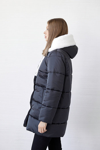 5 Куртка женская зимняя 25808 (графит)